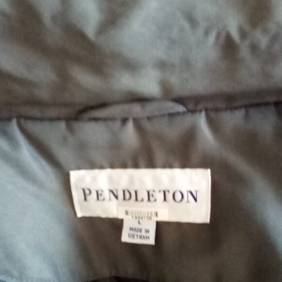 Pendleton Parka with Real Fox Fur Hood Trim Women's Size L Bust 48" ( Doubled) - Picture 5 of 8